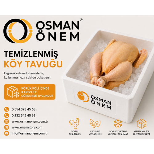 Köy Tavuğu (Temizlenmiş-Derili) 