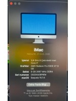 İMac 3,8 GHz 8 çekirdekli İntel Core İ7 8GB Bellek 2020 model