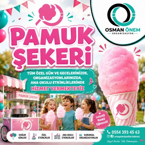 Sınırsız Adette Pamuk Şekeri ( Saat 10.00 - 17.00 İle Sınırlı) (Yerinde Hizmet) 